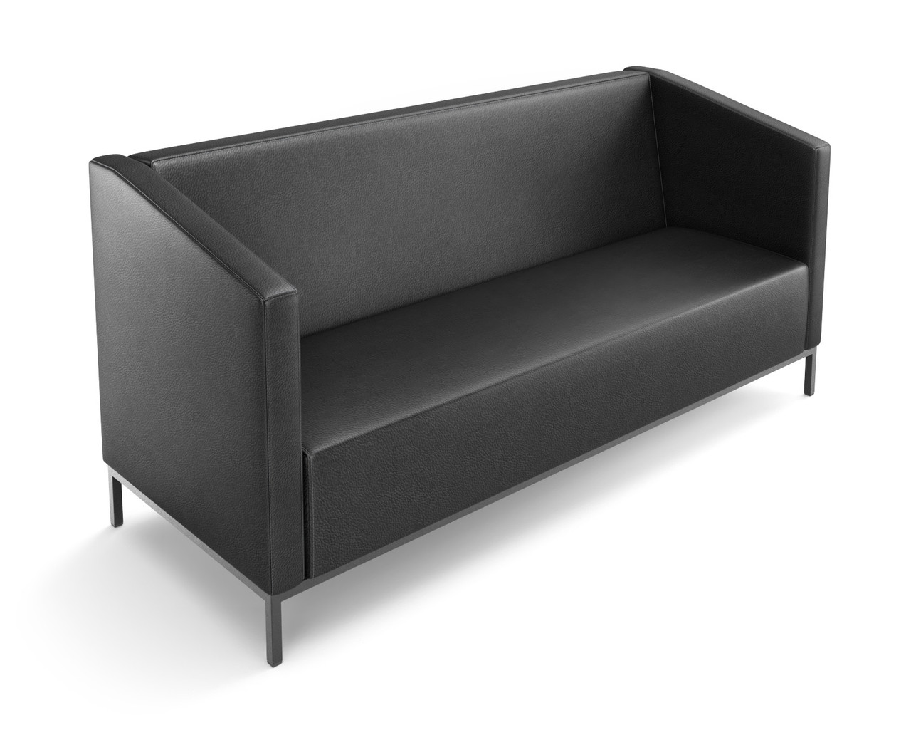 Scania Modern Love Seat - Optional USB/110v Outlet - Handcrafted in USA