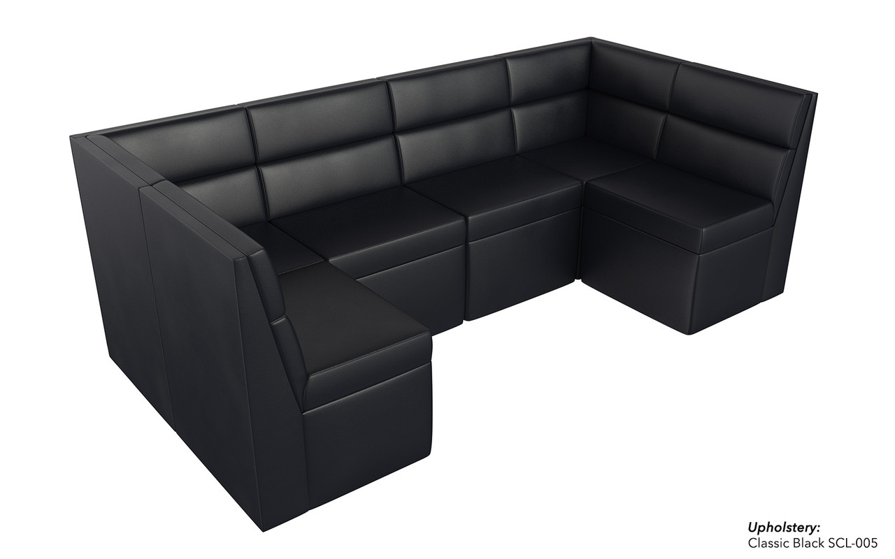 601 C-Shape Banquette Seating Modular Seat - Made in USA