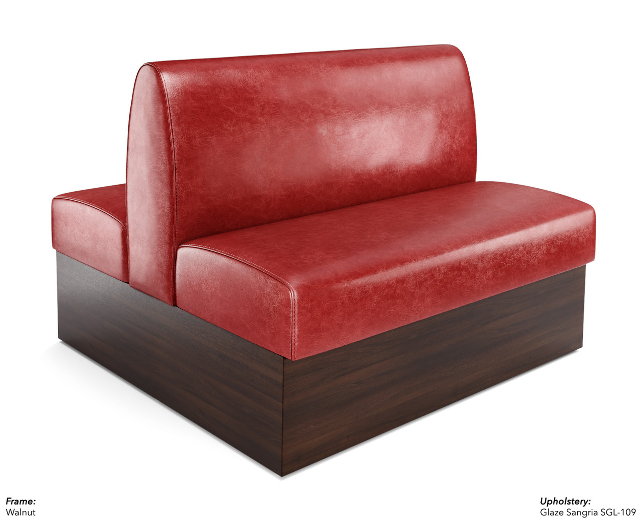 Expo Restaurant Booth - Premium Flat-Back Upholstery - Made in USA