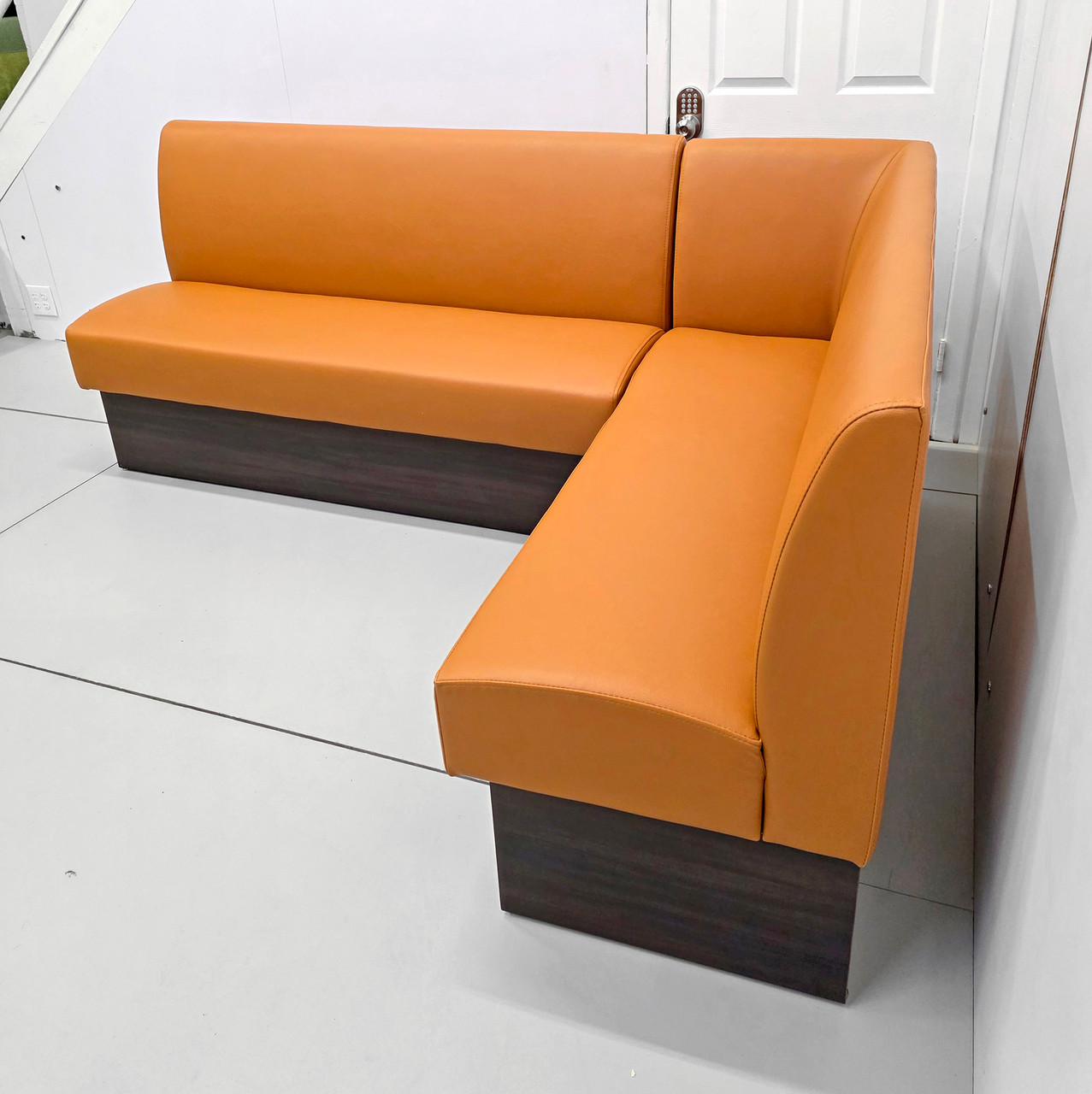 Expo Restaurant Booth - Premium Flat-Back Upholstery - Made in USA