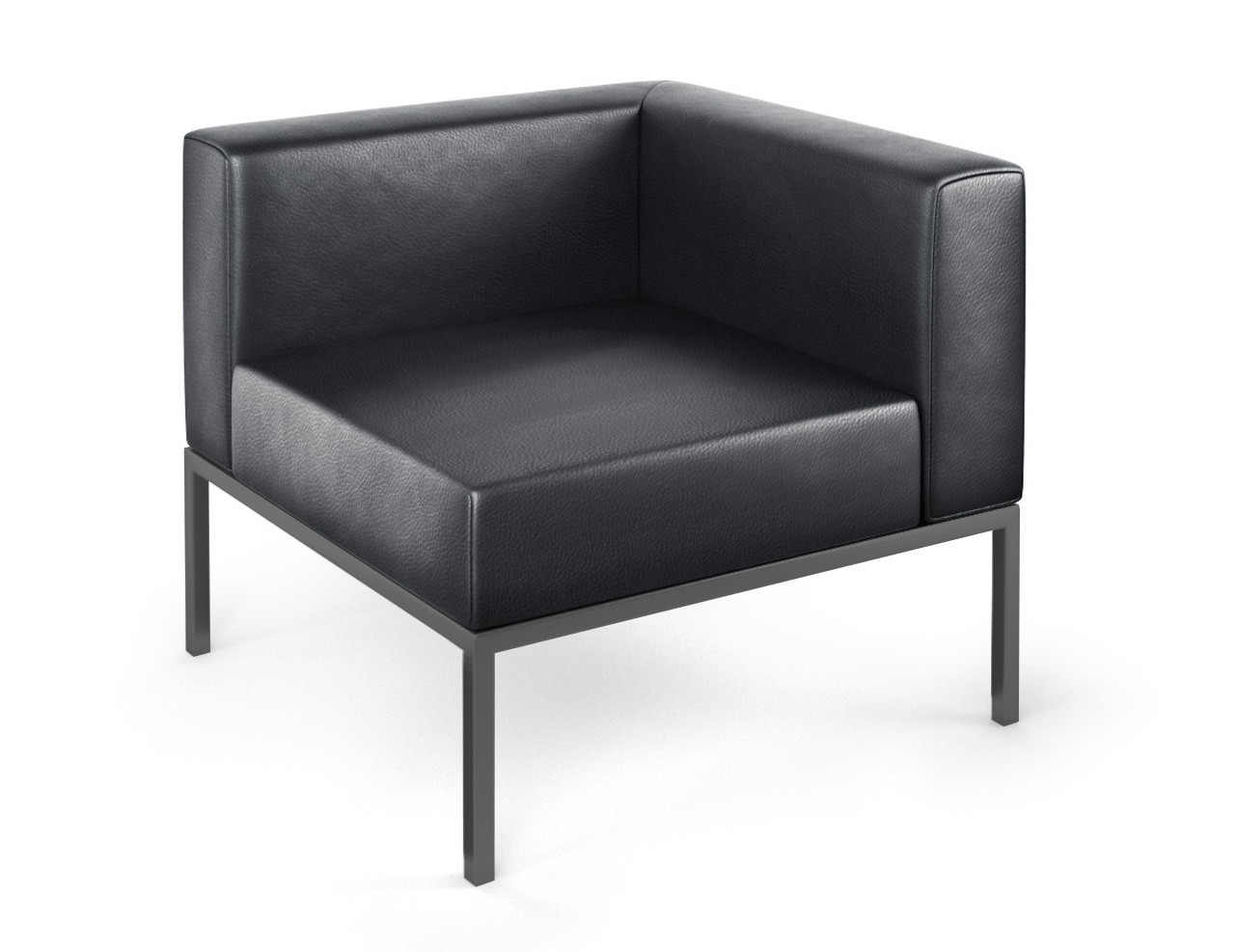 LUGANO - Corner Modular - Fully Welded Gunmetal Frame - Made in USA