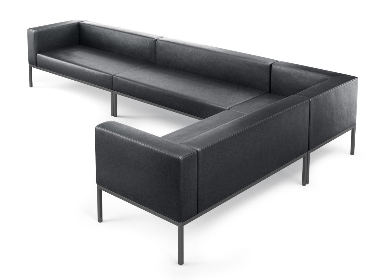 LUGANO - Modular Sectional Sofa - Fully Welded Gunmetal Frame - Made in USA