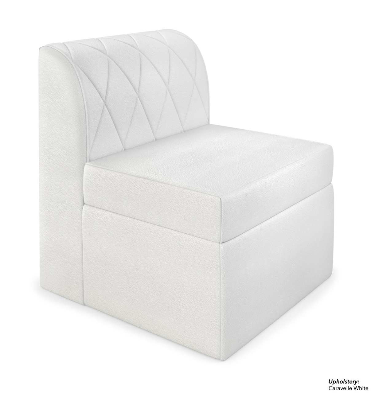 RIVERA Lounge Seating - Modular - Diamond Tufted Back Upholstery - Armless Chair