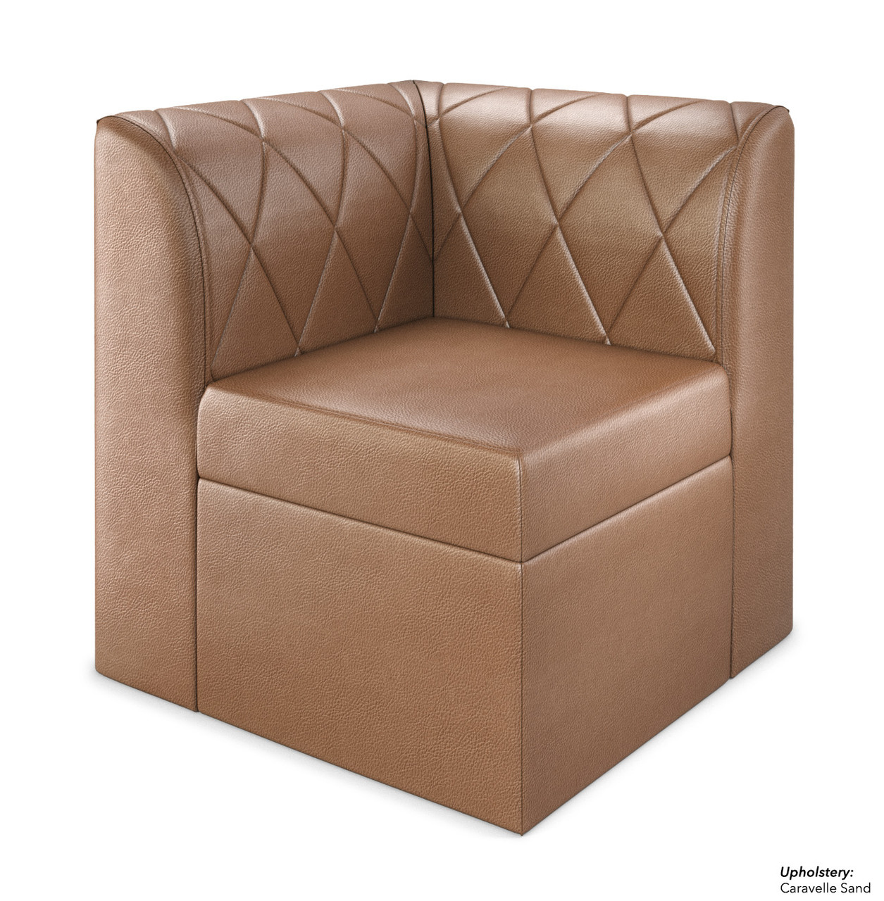 RIVERA Lounge Seating - Modular - Diamond Tufted Black Upholstery - Corner RIVERA Lounge Seating - Modular - Diamond Tufted Black Upholstery - Corner