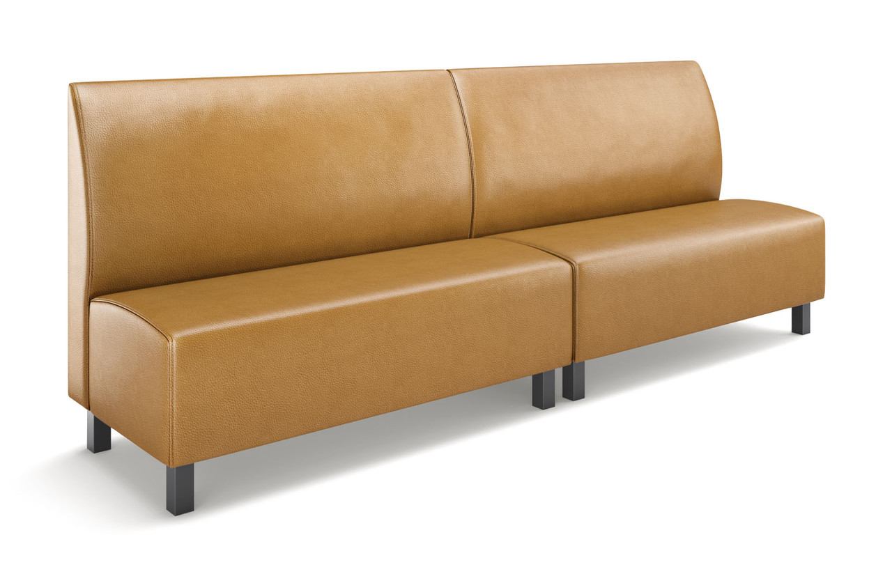 Norway Restaurant Booth - Premium Upholstery - Black Legs -Made in USA Norway Restaurant Booth - Premium Upholstery - Black Legs -Made in USA