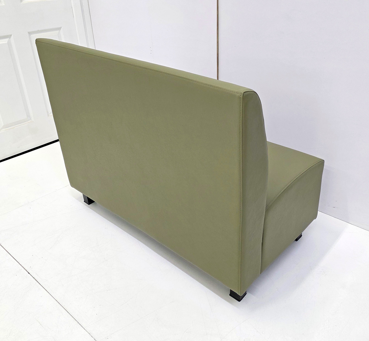 Norway Restaurant Booth - Premium Upholstery - Black Legs -Made in USA