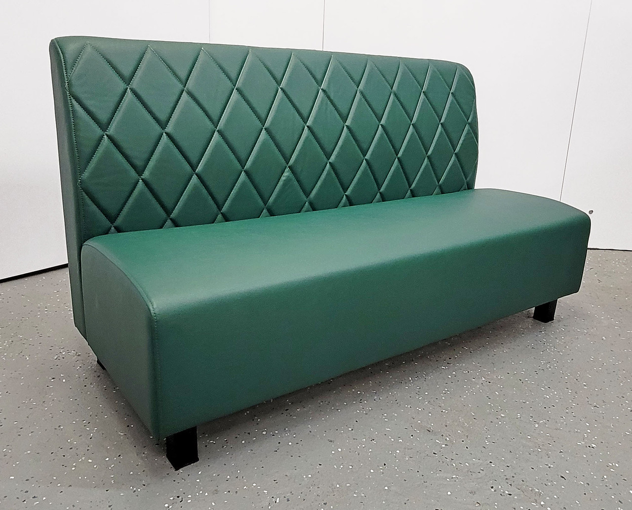 Norway Restaurant Booth - Premium Diamond-Tufted Upholstery - Black Legs -Made in USA Norway Restaurant Booth - Premium Diamond-Tufted Upholstery - Black Legs -Made in USA