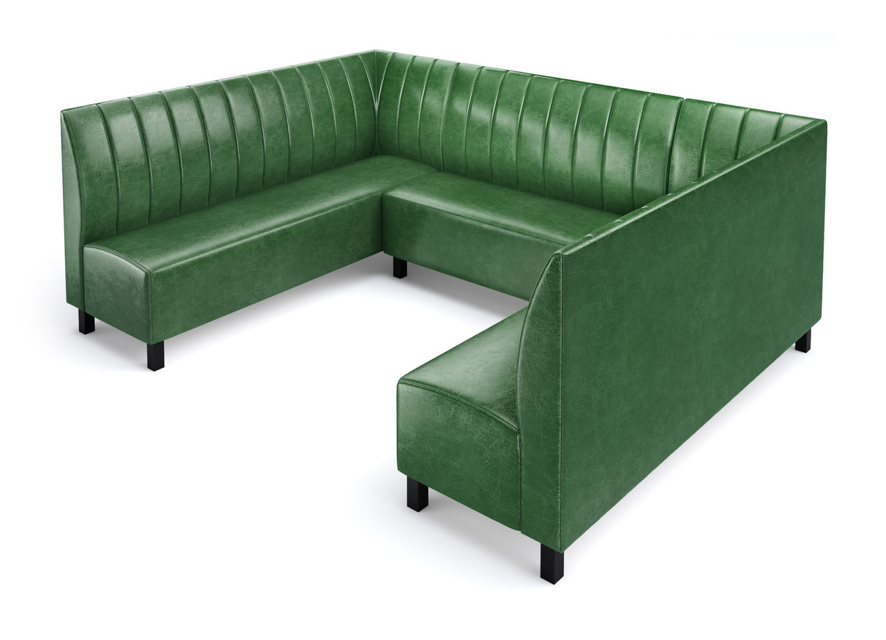 NORWAY - Modular U-Shape Seating - Made in USA - Channel Tufted Upholstery