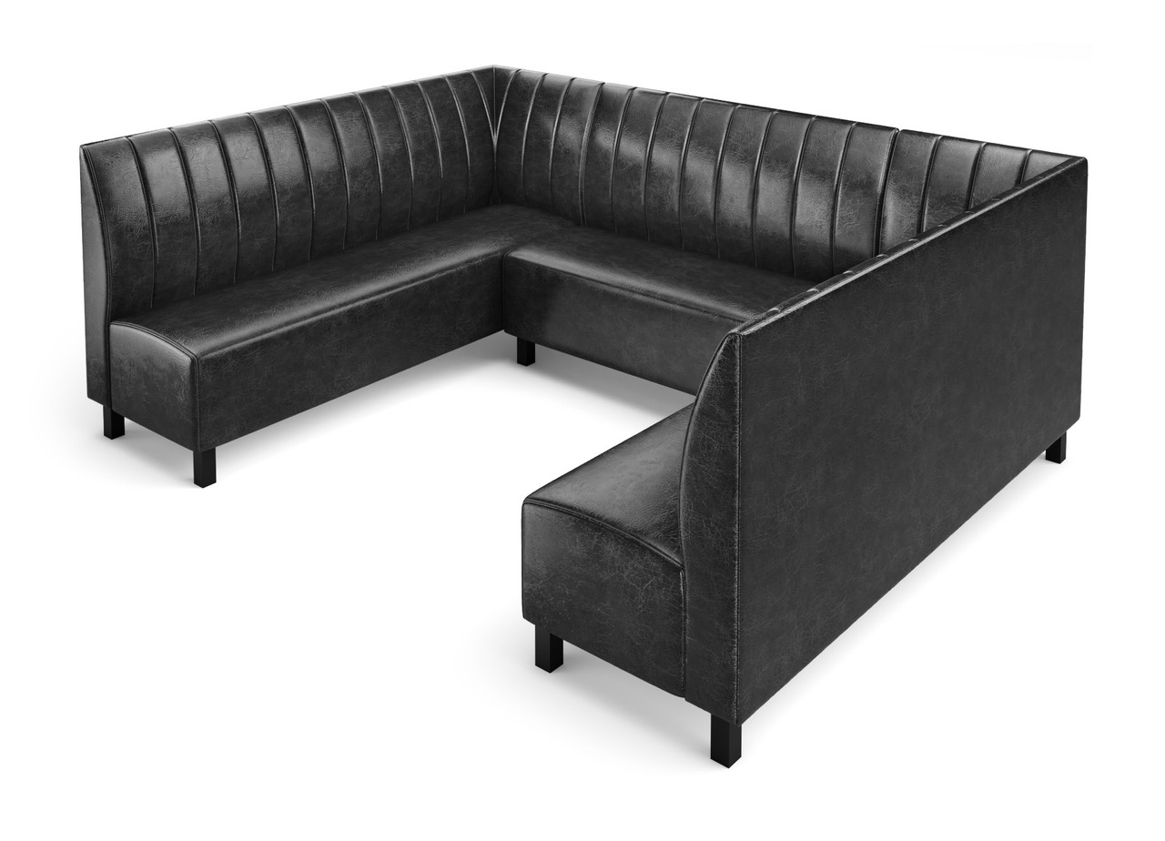 NORWAY - Modular U-Shape Seating - Made in USA - Channel Tufted Upholstery