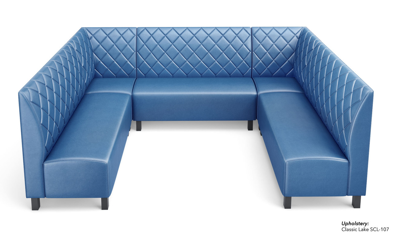 NORWAY - Modular U-Shape Seating - Made in USA - Diamond Tufted Upholstery NORWAY - Modular U-Shape Seating - Made in USA - Diamond Tufted Upholstery