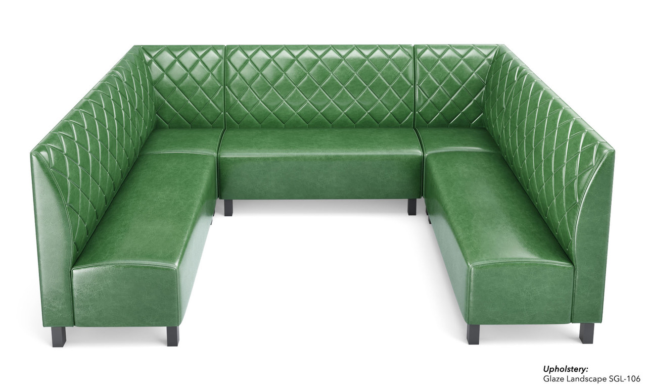 NORWAY - Modular U-Shape Seating - Made in USA - Diamond Tufted Upholstery NORWAY - Modular U-Shape Seating - Made in USA - Diamond Tufted Upholstery