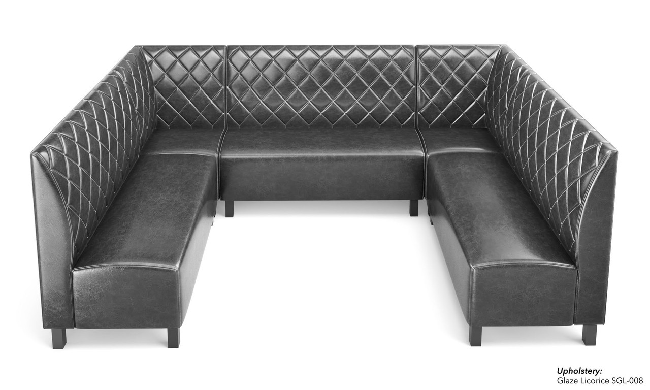 NORWAY - Modular U-Shape Seating - Made in USA - Diamond Tufted Upholstery NORWAY - Modular U-Shape Seating - Made in USA - Diamond Tufted Upholstery