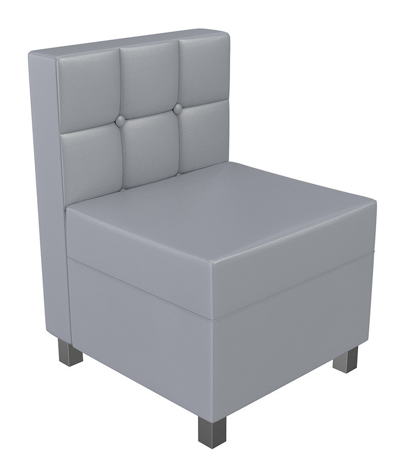 Quick Ship Ready - 9049X Modular - Armless Chair - Tufted Back