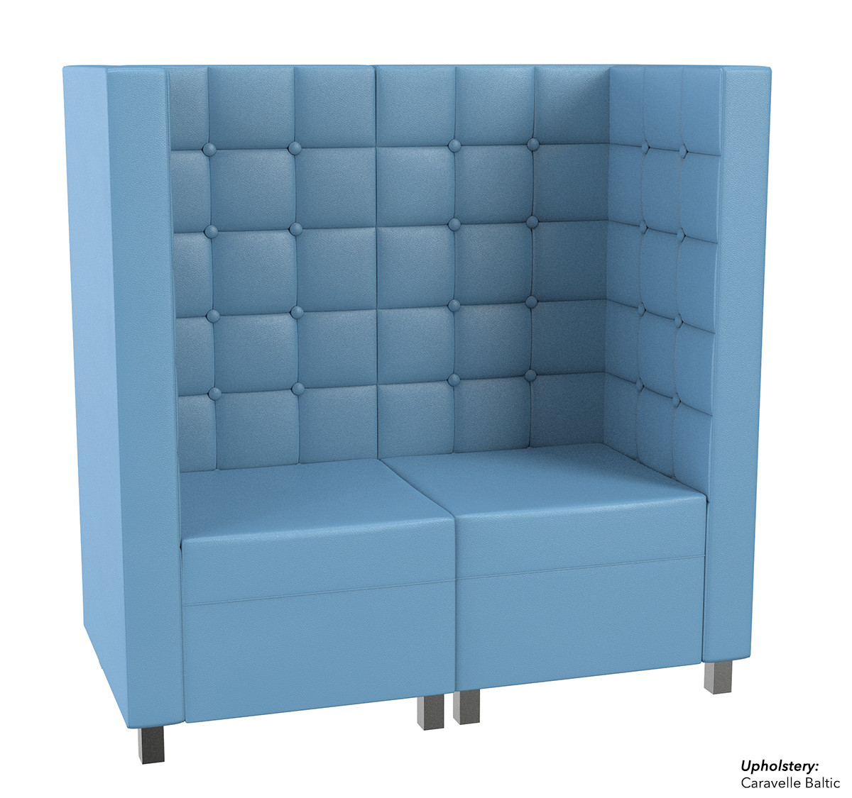 Quick Ship Ready 9050X Modular Loveseat with Arms ModernLineFurniture®