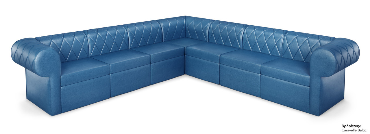 RIVERA Lounge Seating - Diamond Tufted Upholstery - Rounded Arms - Arrangement G1 RIVERA Lounge Seating - Diamond Tufted Upholstery - Rounded Arms - Arrangement G1