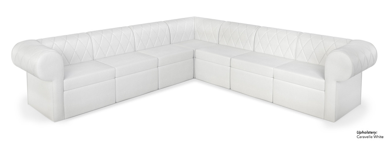 RIVERA Lounge Seating - Diamond Tufted Upholstery - Rounded Arms - Arrangement G1 RIVERA Lounge Seating - Diamond Tufted Upholstery - Rounded Arms - Arrangement G1