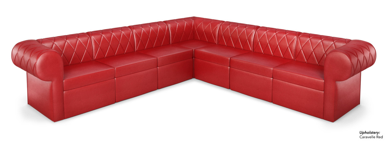 RIVERA Lounge Seating - Diamond Tufted Upholstery - Rounded Arms - Arrangement G1 RIVERA Lounge Seating - Diamond Tufted Upholstery - Rounded Arms - Arrangement G1