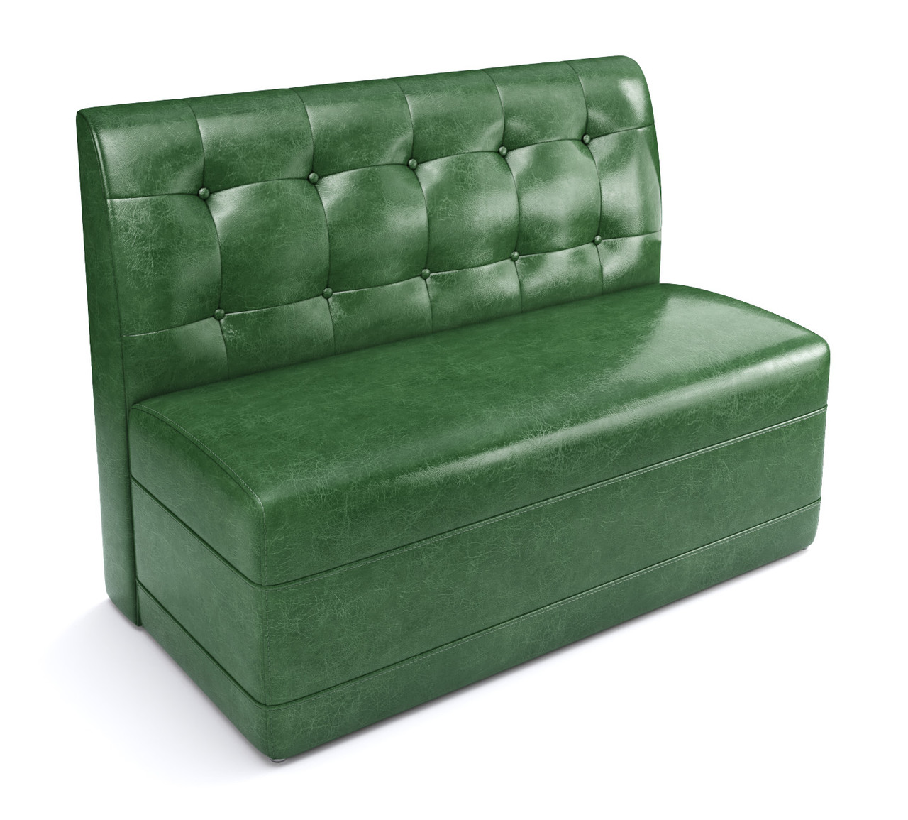 Restaurant Booth - Premium Button Tufted Upholstery - Extra Comfort Cushioned Seat- Made in USA