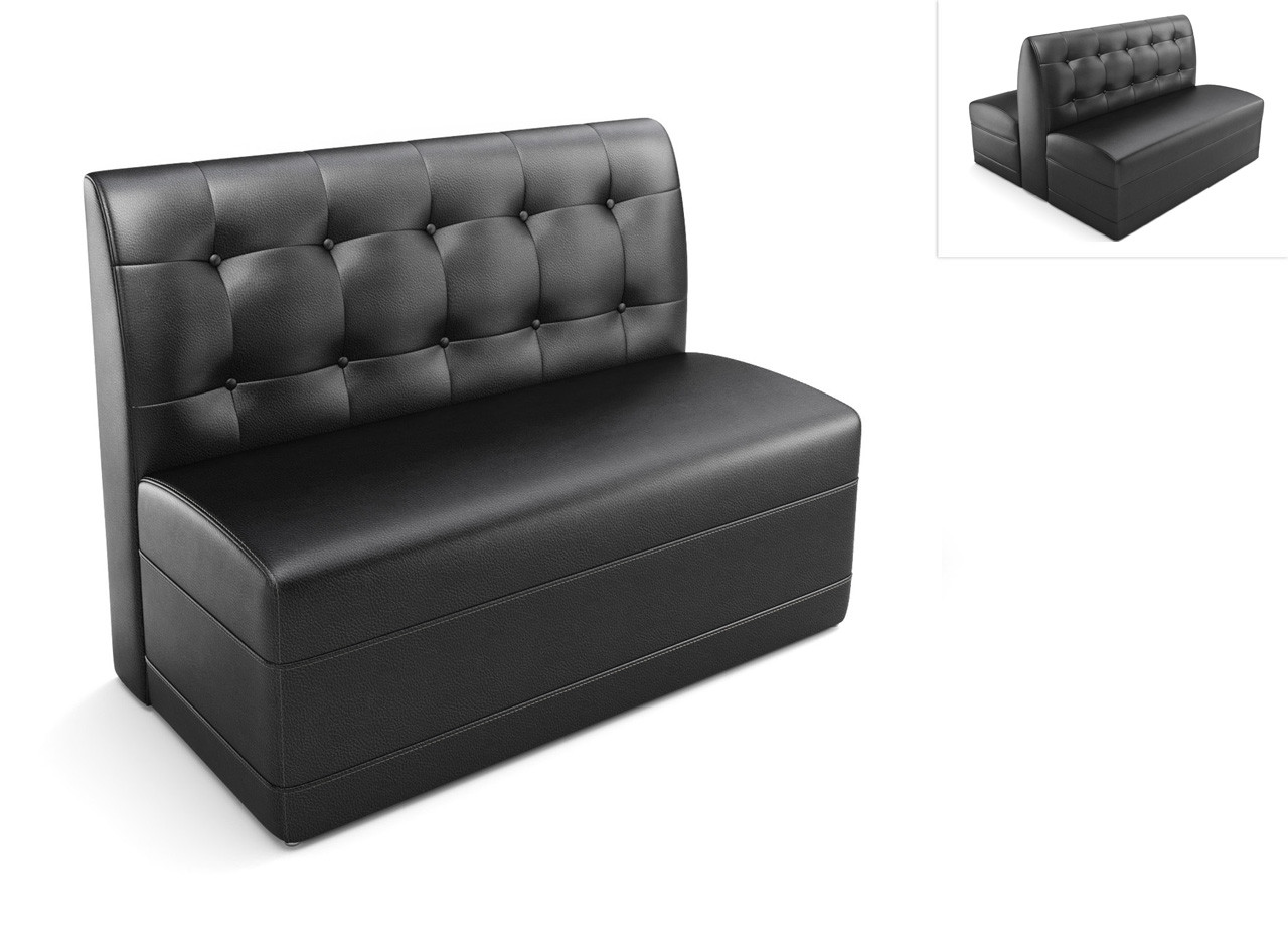 Restaurant Booth - Premium Button Tufted Upholstery - Extra Comfort Cushioned Seat- Made in USA