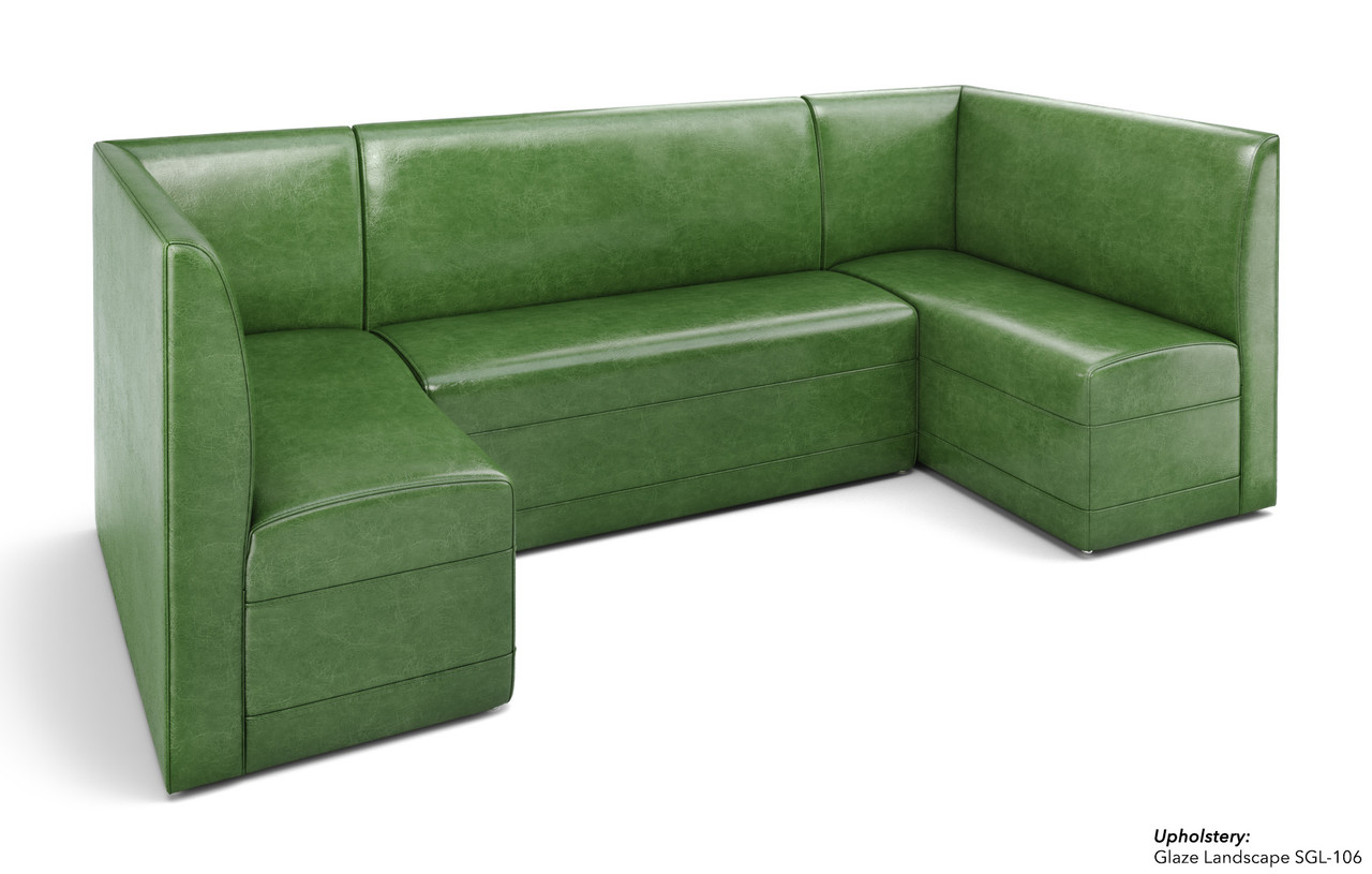 Restaurant U-Shape Booth Seating - Contract Grade - Premium Performance Upholstery - 100% Handcrafted In USA