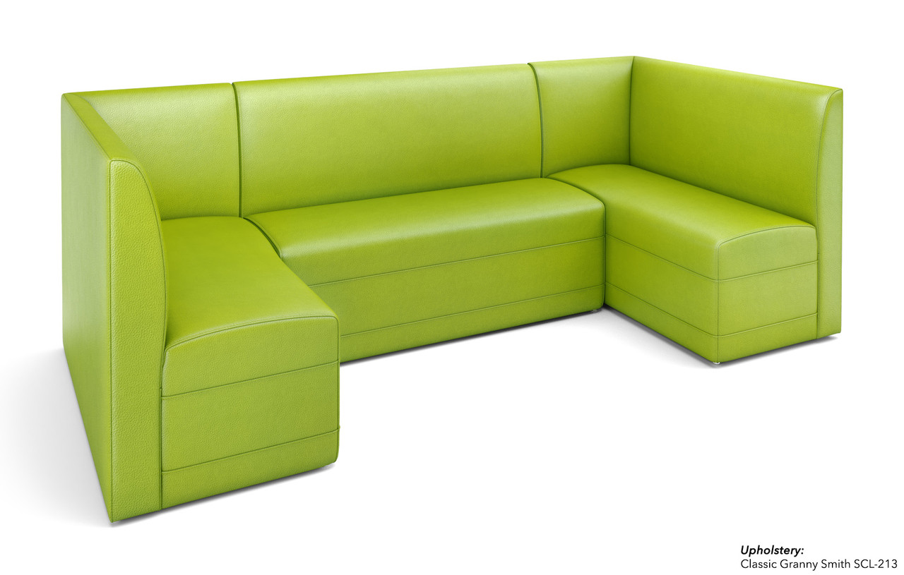 Restaurant U-Shape Booth Seating - Contract Grade - Premium Performance Upholstery - 100% Handcrafted In USA