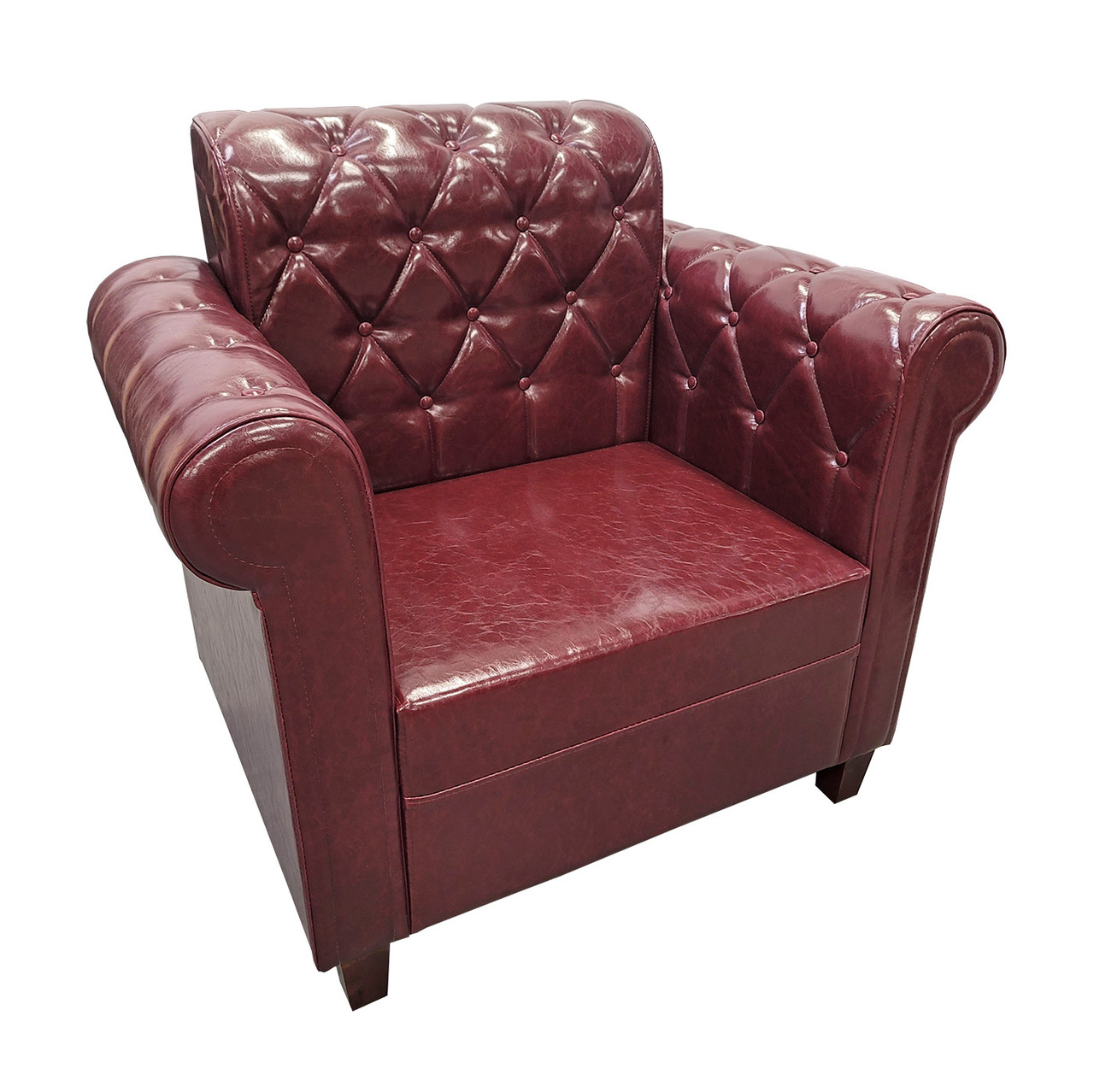 ESCAPE Luxurious Button-Tufted  - Tall Back Chair - Made in USA