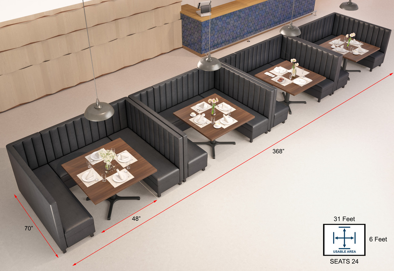 Architecture of Restaurant Booths - Booth Layout & Design