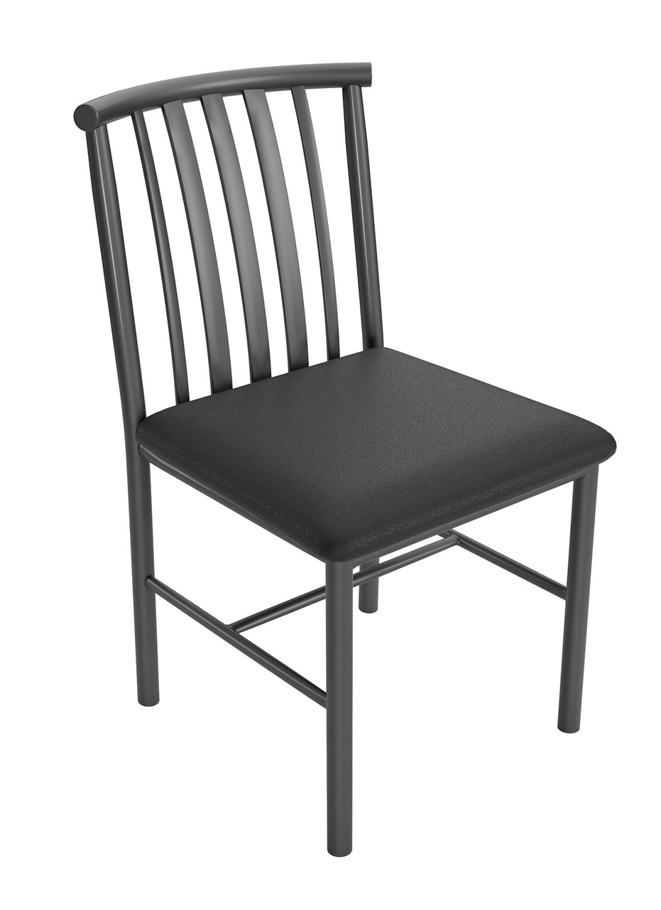 Curved Design Back - Gunmetal Heavy Duty Base  - Restaurant Chair Curved Design Back - Gunmetal Heavy Duty Base  - Restaurant Chair