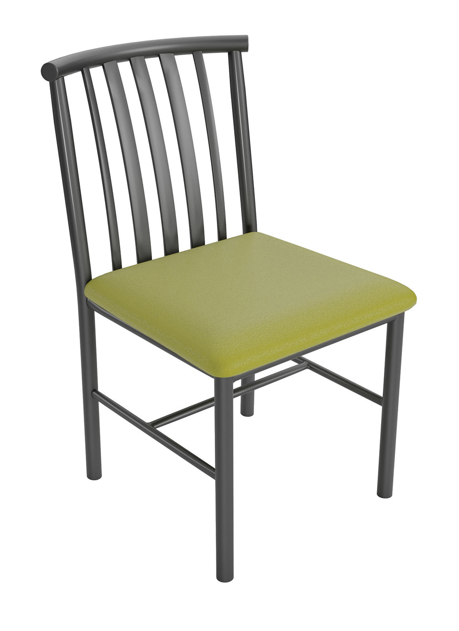 Curved Design Back - Gunmetal Heavy Duty Base  - Restaurant Chair Curved Design Back - Gunmetal Heavy Duty Base  - Restaurant Chair