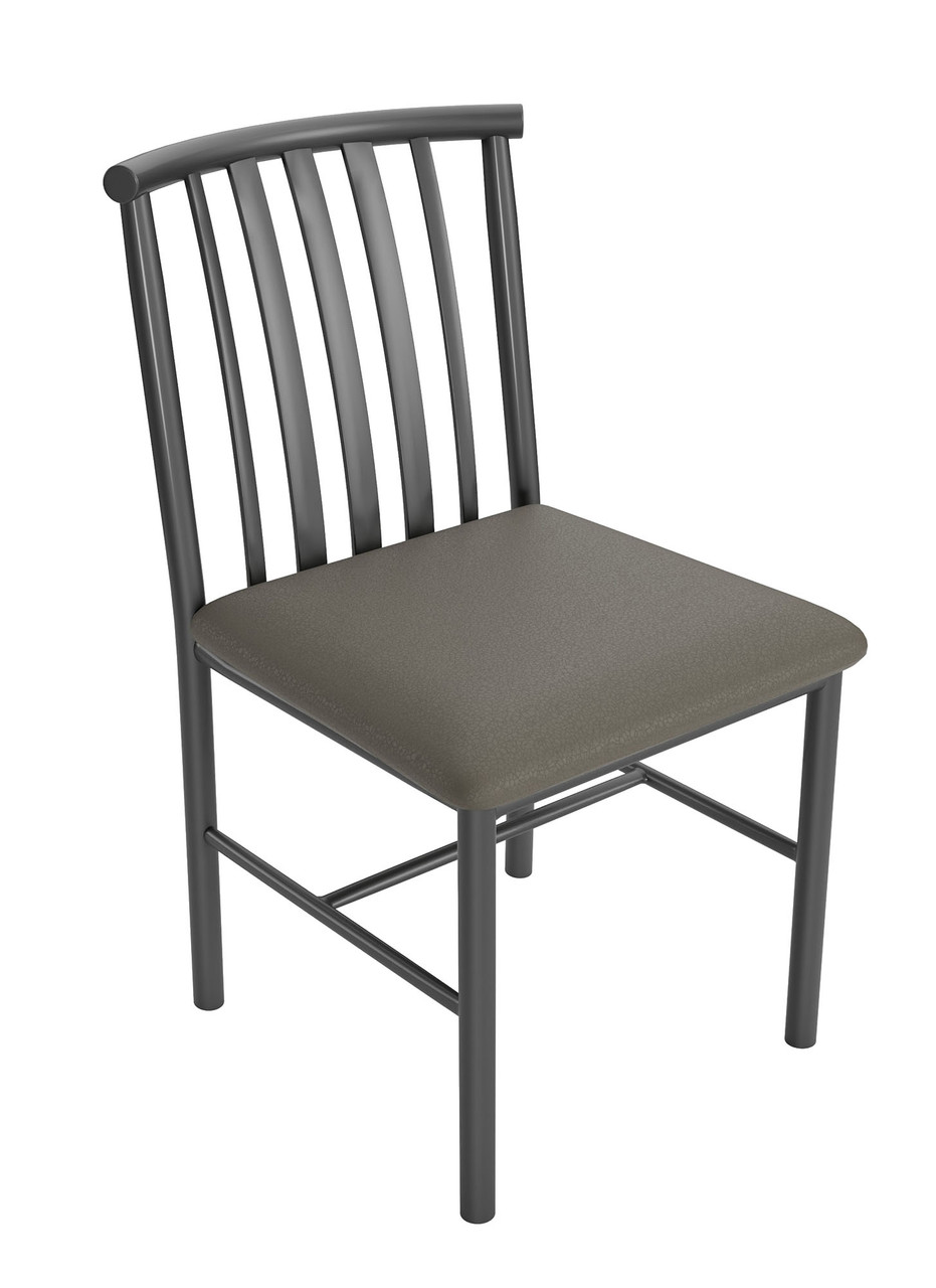 Curved Design Back - Gunmetal Heavy Duty Base  - Restaurant Chair Curved Design Back - Gunmetal Heavy Duty Base  - Restaurant Chair