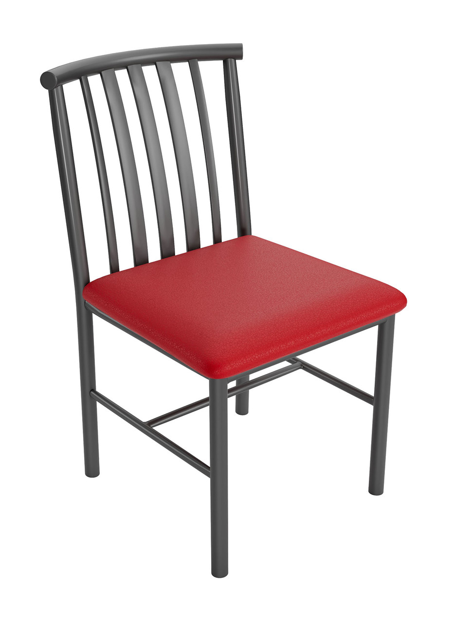 Curved Design Back - Gunmetal Heavy Duty Base  - Restaurant Chair Curved Design Back - Gunmetal Heavy Duty Base  - Restaurant Chair