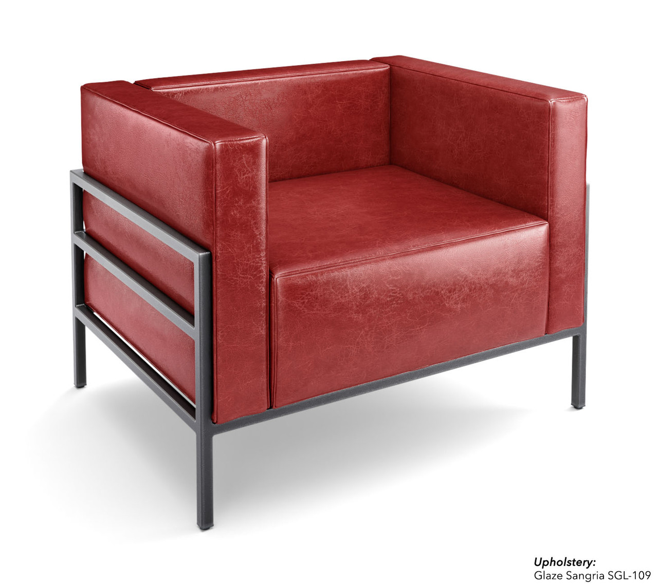 HST005 Urban Modern Collection: Chair - Full Welded Gunmetal Outline Frame - Made in USA HST005 Urban Modern Collection: Chair - Full Welded Gunmetal Outline Frame - Made in USA