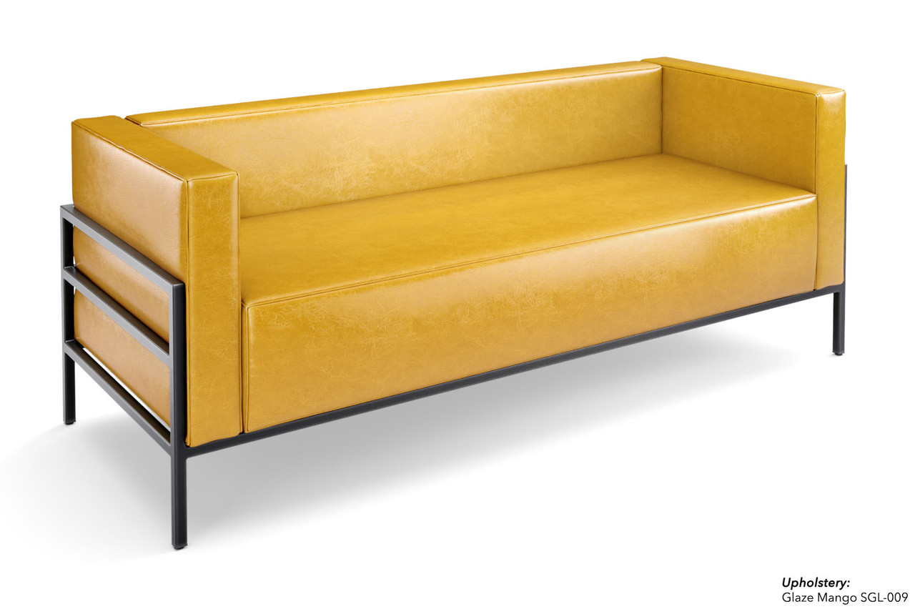 HST005 Urban Modern Collection: Sofa - Full Welded Gunmetal Outline Frame - Made in USA HST005 Urban Modern Collection: Sofa - Full Welded Gunmetal Outline Frame - Made in USA