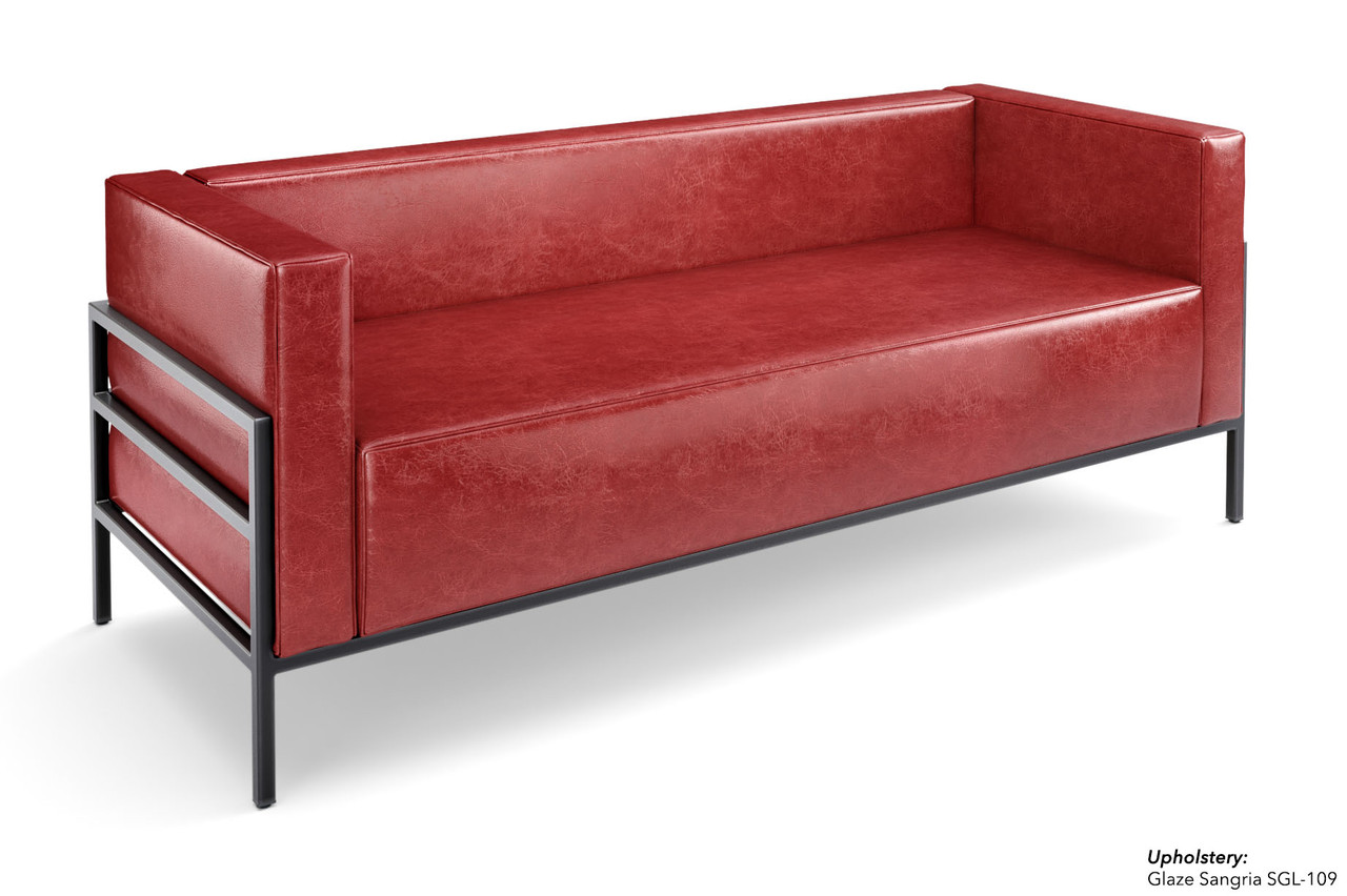 HST005 Urban Modern Collection: Sofa - Full Welded Gunmetal Outline Frame - Made in USA HST005 Urban Modern Collection: Sofa - Full Welded Gunmetal Outline Frame - Made in USA