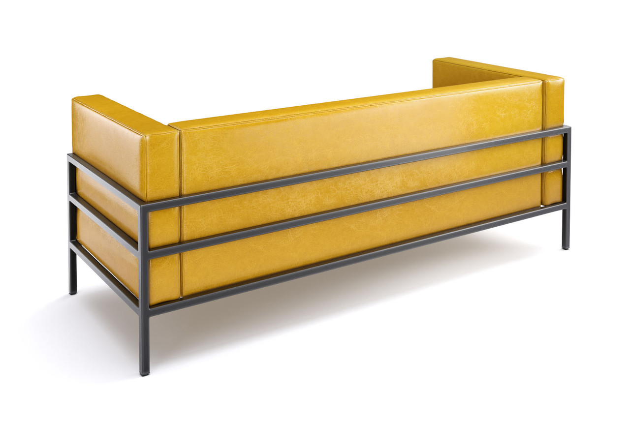 HST005 Urban Modern Collection: Sofa - Full Welded Gunmetal Outline Frame - Made in USA HST005 Urban Modern Collection: Sofa - Full Welded Gunmetal Outline Frame - Made in USA