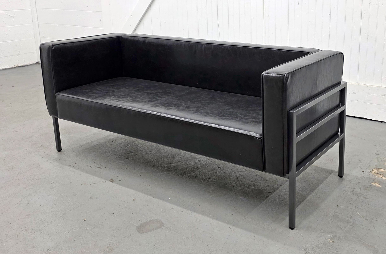 HST005 Urban Modern Collection: Sofa - Full Welded Gunmetal Outline Frame - Made in USA