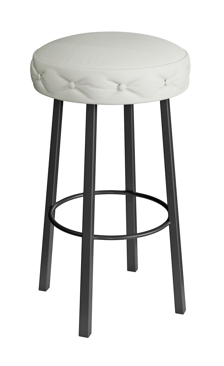 Modern Metal Frame -Button Tufted Design - Premium Comfort Extra Thick Upholstered Seat Bar Stool Modern Metal Frame -Button Tufted Design - Premium Comfort Extra Thick Upholstered Seat Bar Stool