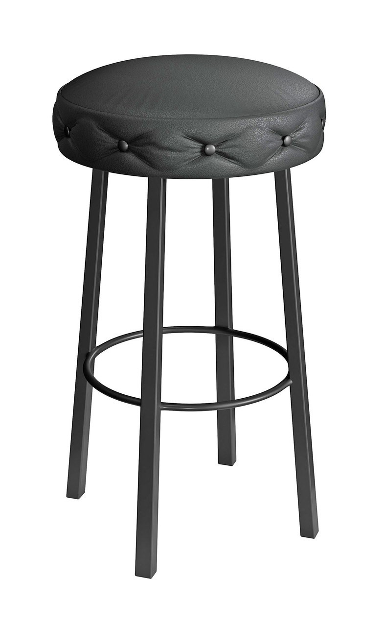 Modern Metal Frame -Button Tufted Design - Premium Comfort Extra Thick Upholstered Seat Bar Stool Modern Metal Frame -Button Tufted Design - Premium Comfort Extra Thick Upholstered Seat Bar Stool