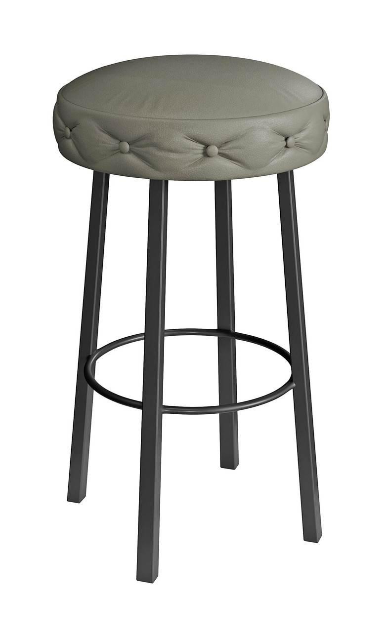 Modern Metal Frame -Button Tufted Design - Premium Comfort Extra Thick Upholstered Seat Bar Stool Modern Metal Frame -Button Tufted Design - Premium Comfort Extra Thick Upholstered Seat Bar Stool