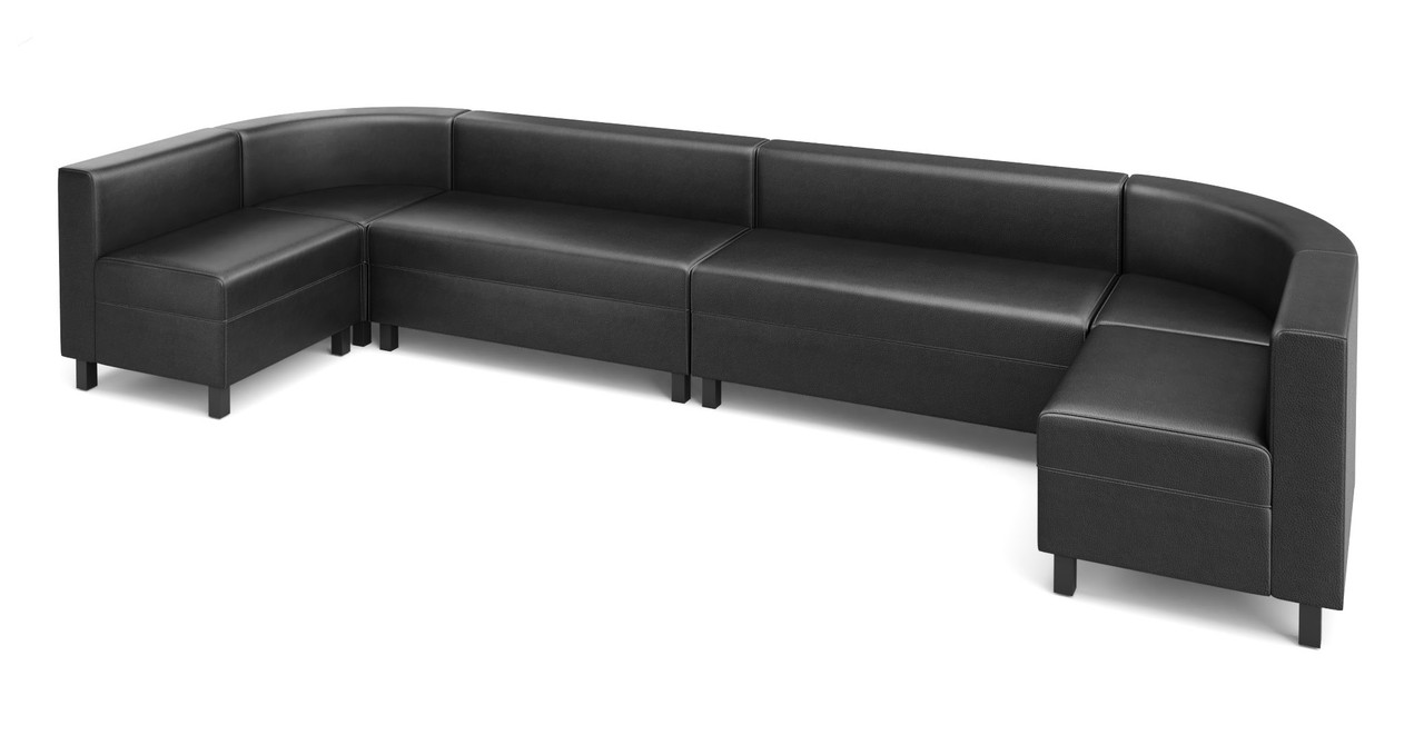 LUGANO - Modular VIP Lounge Seating -  Rounded Corners - Made in USA  LUGANO - Modular VIP Lounge Seating -  Rounded Corners - Made in USA