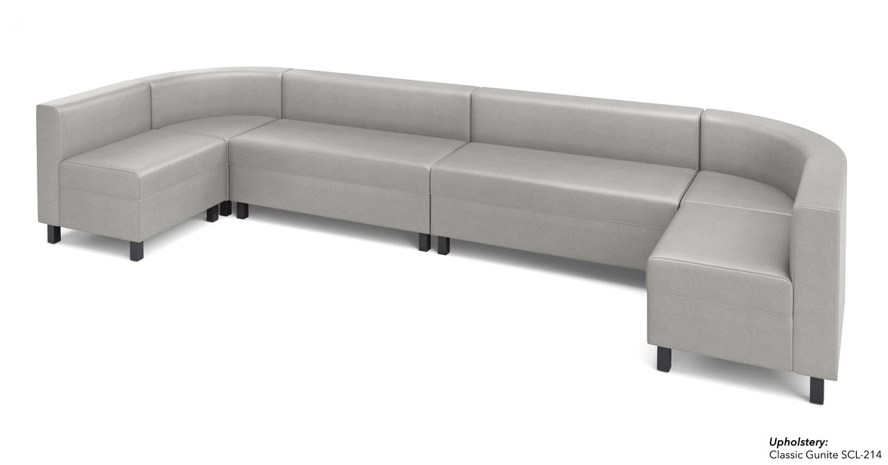 LUGANO - Modular VIP Lounge Seating -  Rounded Corners - Made in USA  LUGANO - Modular VIP Lounge Seating -  Rounded Corners - Made in USA
