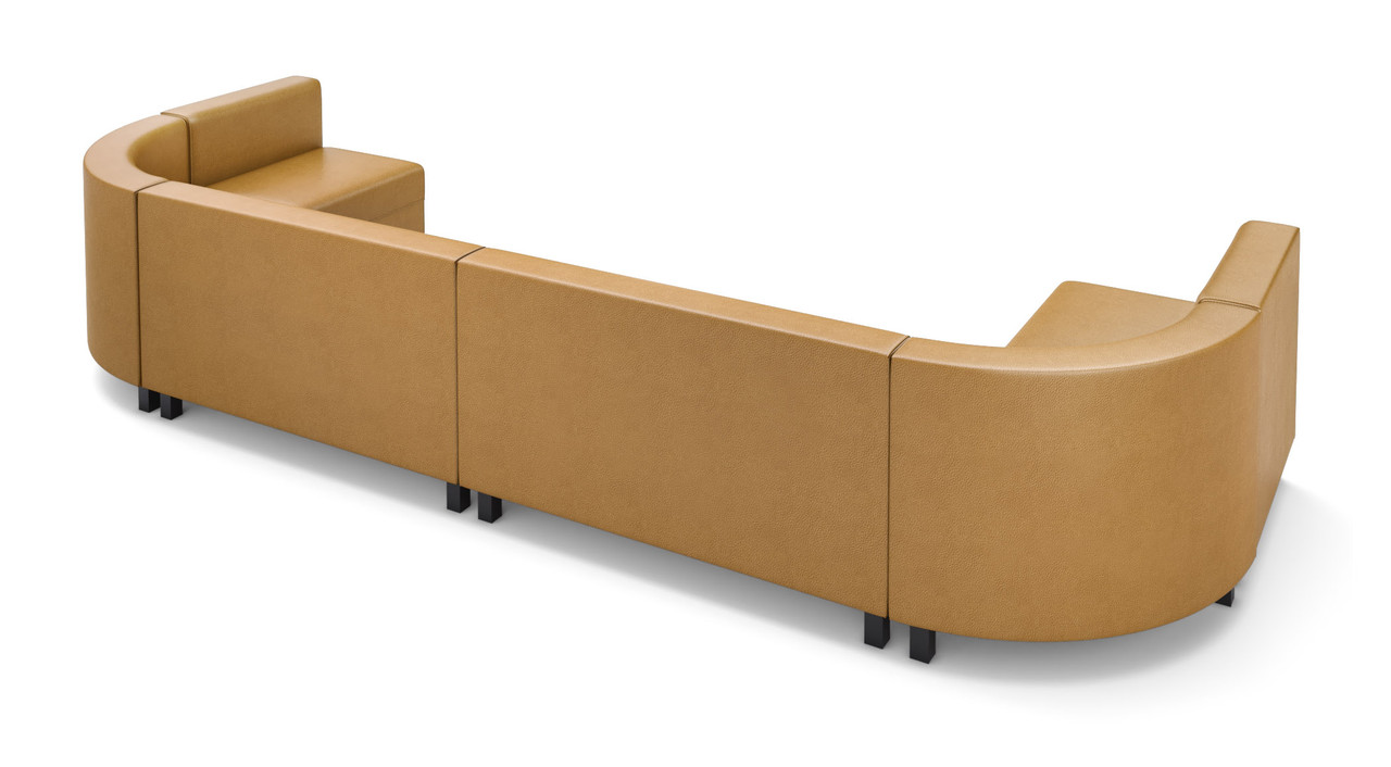 LUGANO - Modular VIP Lounge Seating -  Rounded Corners - Made in USA  LUGANO - Modular VIP Lounge Seating -  Rounded Corners - Made in USA