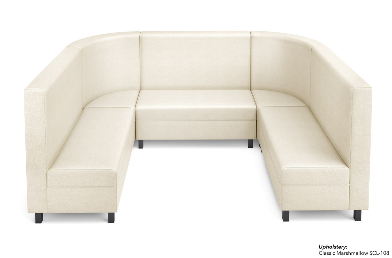 LUGANO - Modular U-Shape Sofa -  Rounded Corners - Tall 42" Back -Made in USA