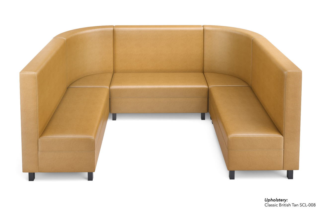 LUGANO - Modular U-Shape Sofa -  Rounded Corners - Tall 42" Back -Made in USA