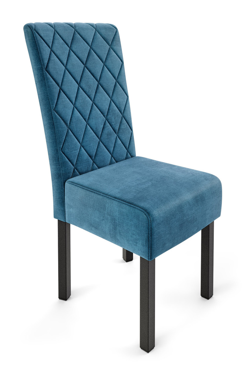 782 Restaurant Chair - Diamond Tufted Premium Upholstery - Gunmetal Base