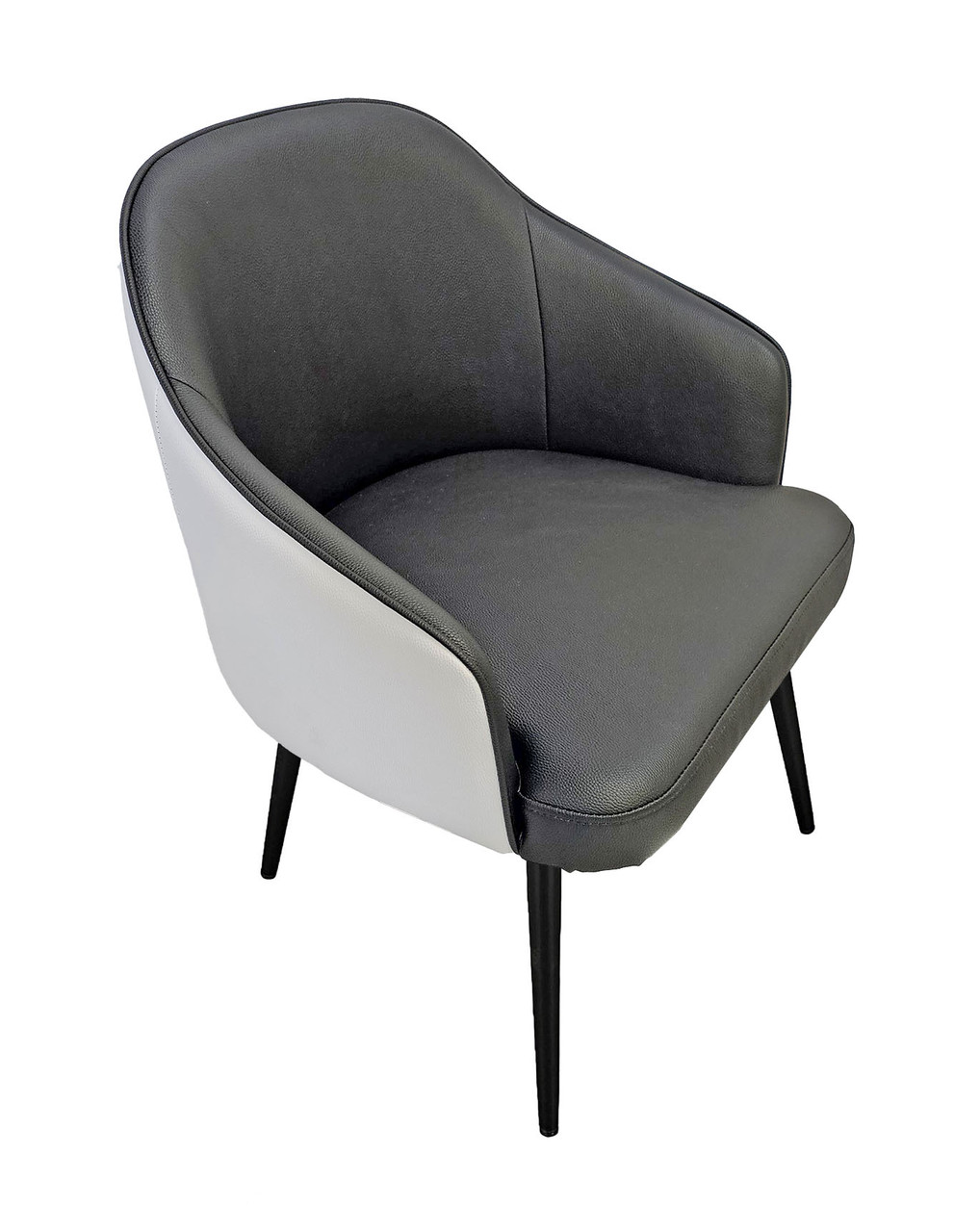 Two-Tone Restaurant Chair - High Performance Upholstery - Metal Legs Two-Tone Restaurant Chair - High Performance Upholstery - Metal Legs