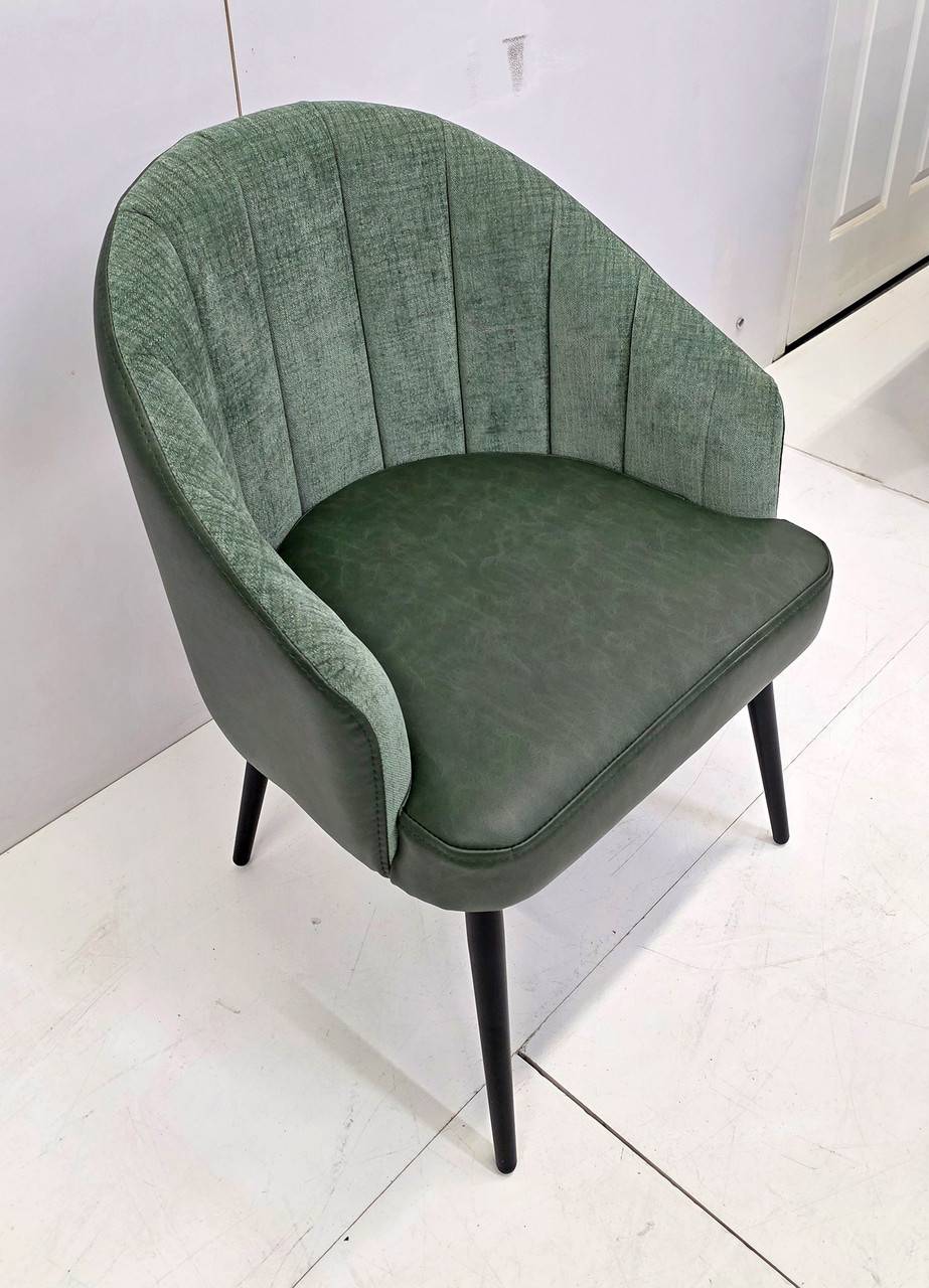 1838 Restaurant Chair - High Performance Upholstery - Metal Legs - Channel Back