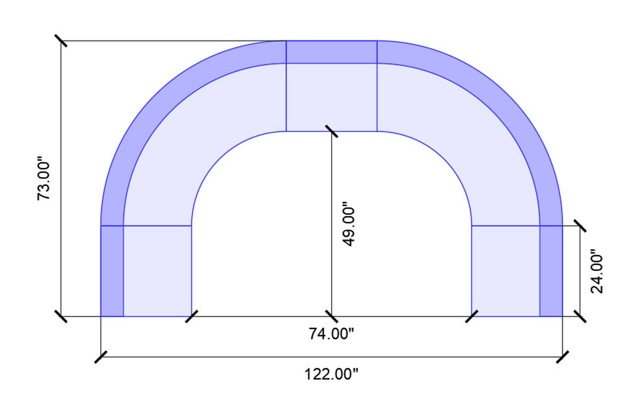 HORIZON- U-Shape Arrangement - Made in USA - Premium Upholstery HORIZON- U-Shape Arrangement - Made in USA - Premium Upholstery