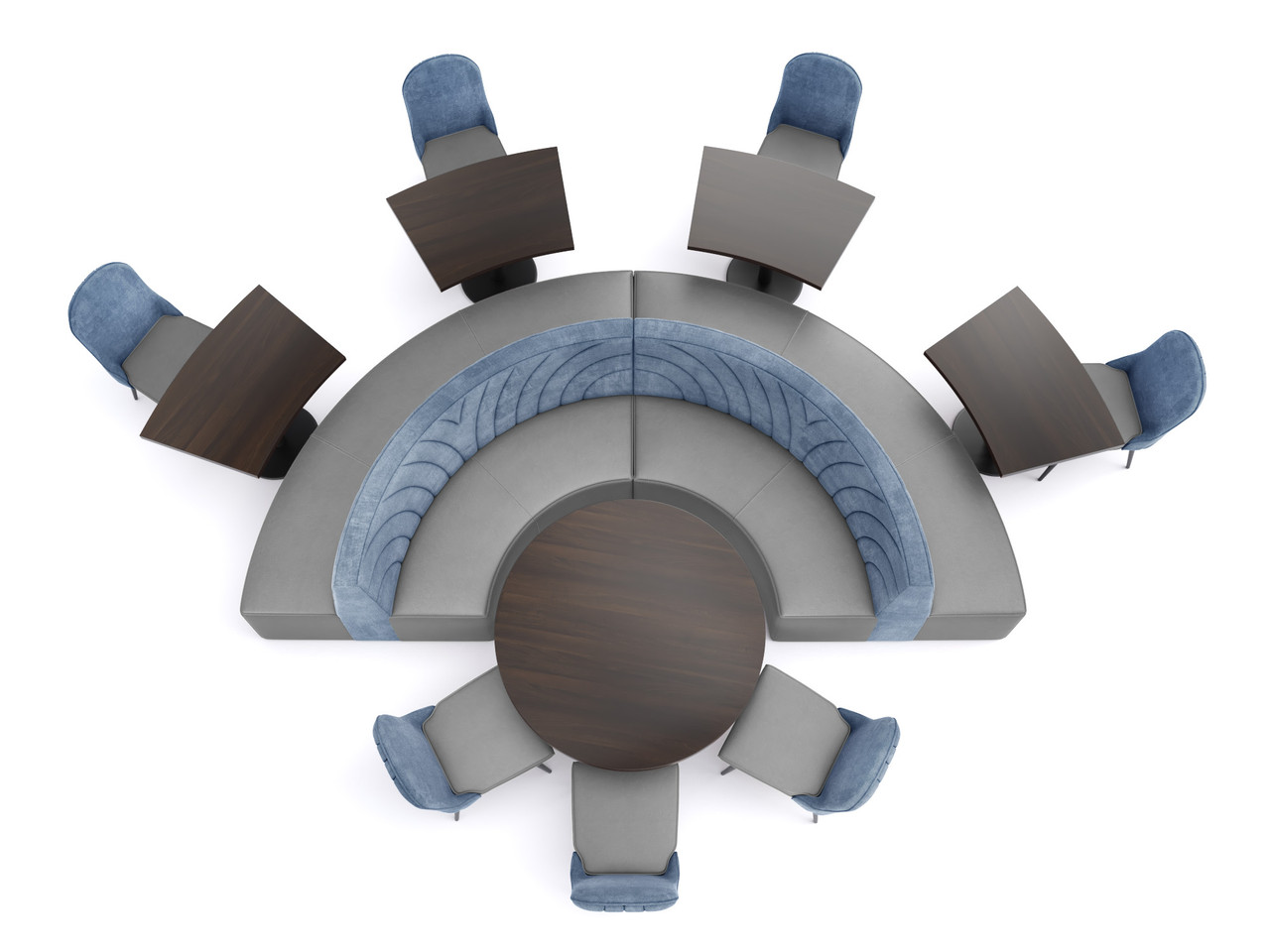 WAVE - Restaurant Seating  with Tables and Chair - Made in USA - Premium Upholstery