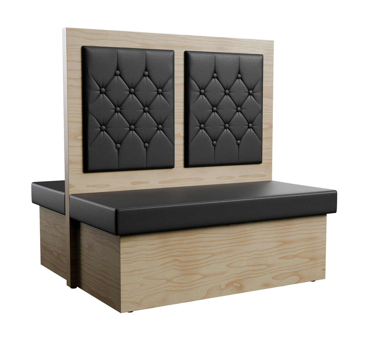 Maple Restaurant  Dual Button-Tufted-Panels Booth